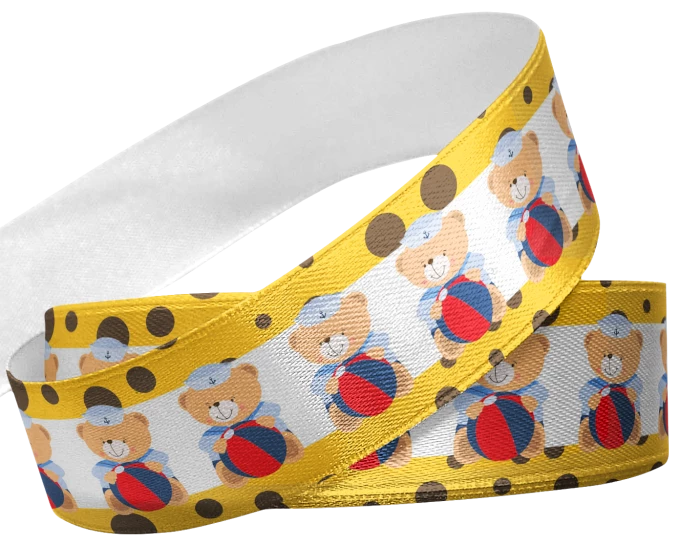 Fita Estampada Ursinho Marinheiro 