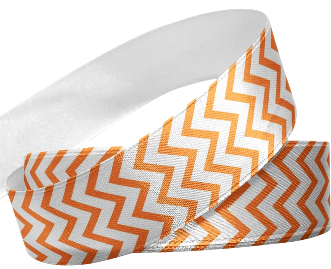 Fita Estampa Chevron Laranja 