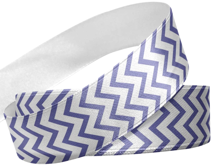 Fita Estampa Chevron Azul 