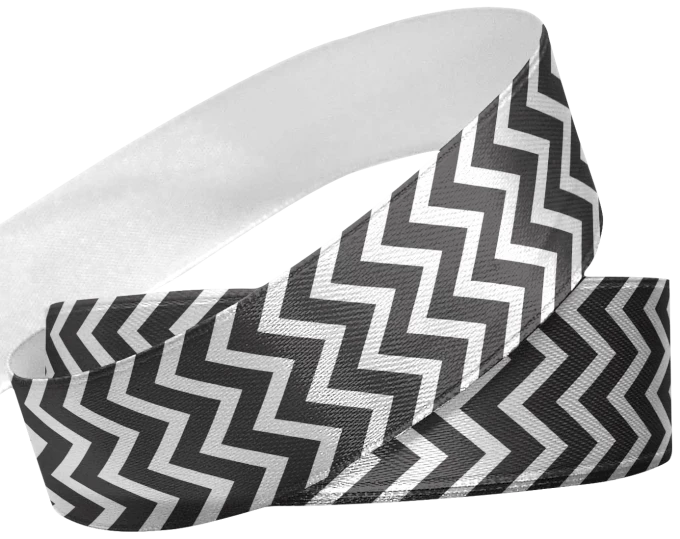 Fita Estampa Chevron Preto 