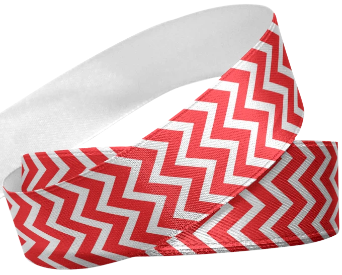 Fita Estampa Chevron Vermelho 