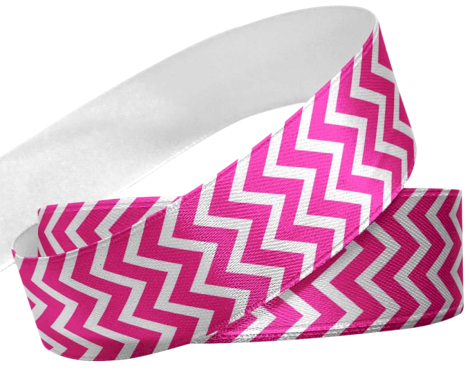 Fita estampa chevron Rosa
