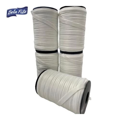 Fita de Poliester 7mm Branca 100mts (N 01)
