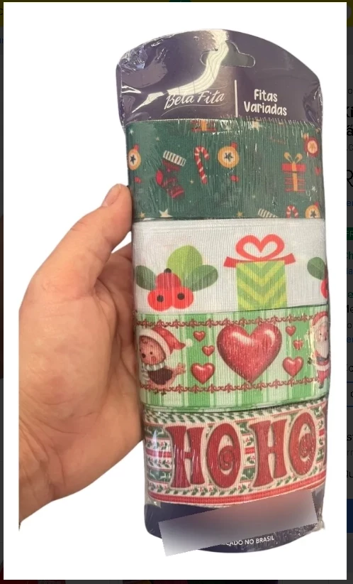 Kit De Fitas Gorgorão tema de Natal