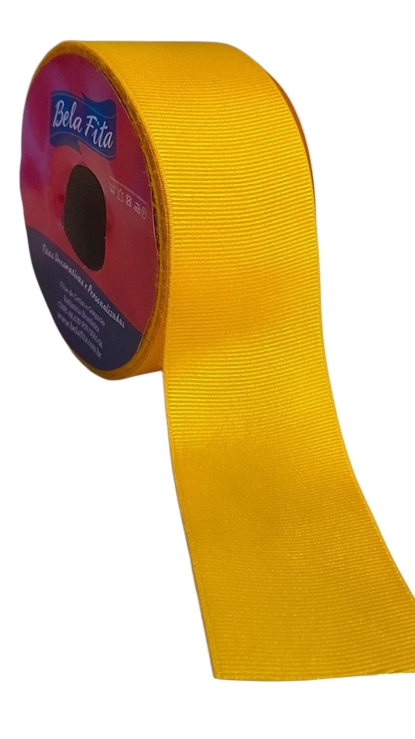 FITA LISA AMARELO OURO 