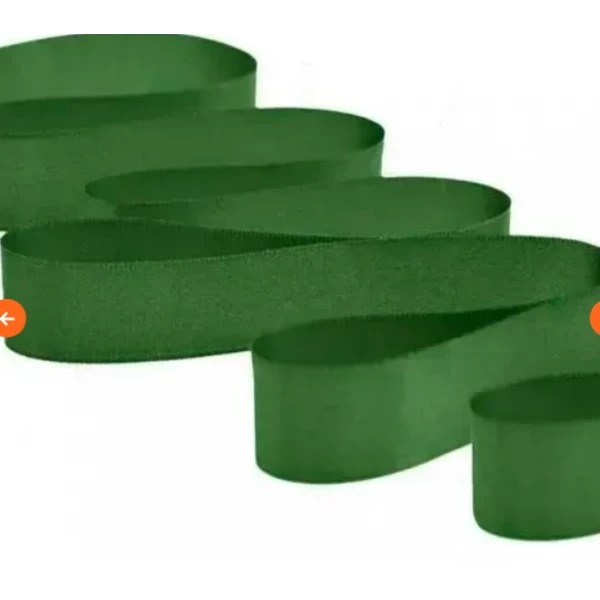 Fita de Cetim Importada Verde Bandeira Nº5 (22mm com 20 metros)