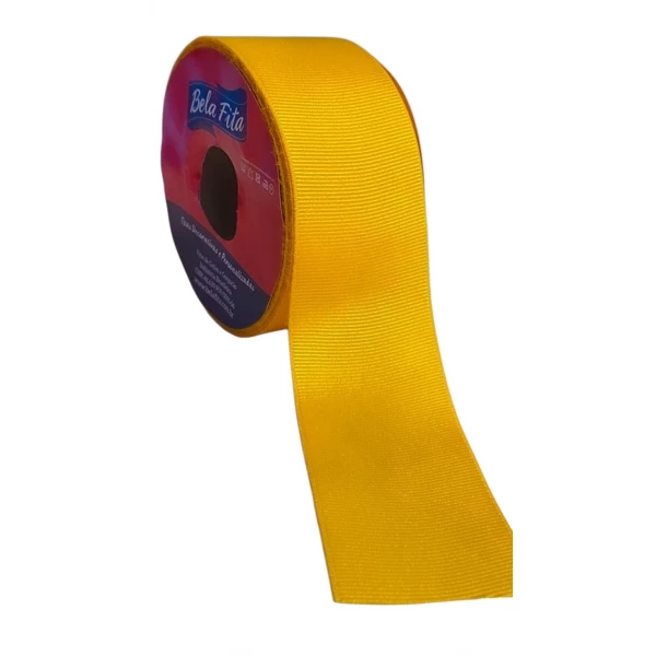 FITA LISA AMARELO OURO 