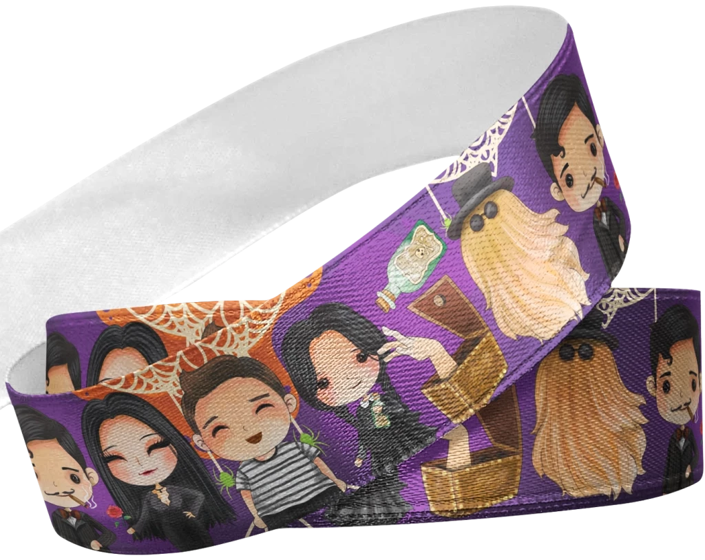 Fita Estampada Família Addams