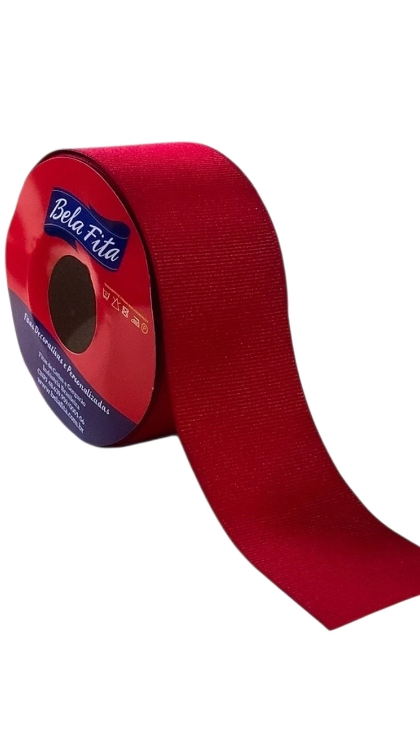 Fita Lisa Vermelho