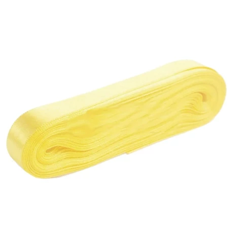 Fita de Cetim Importada Amarelo Bebe Nº5 (22mm com 20 metros)