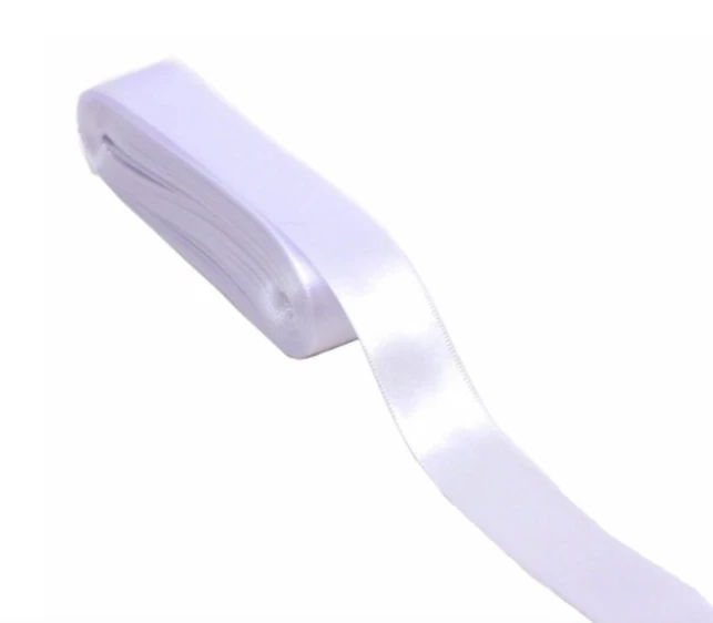 Fita de Cetim Importada Branco Nº5 (22mm com 20 metros)